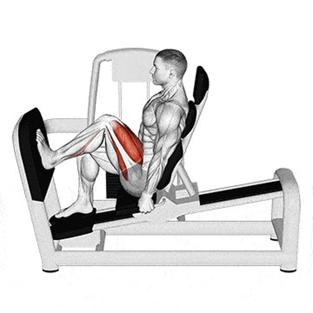 Beinpresse einbeinig
