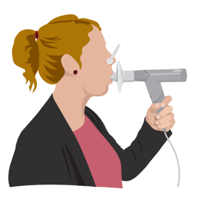Messung Spirometrie